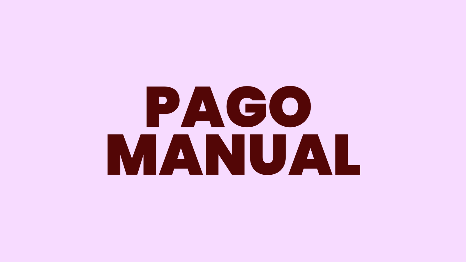 Pago manual
